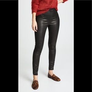 Jason Wu Grey Skinny Stretch Leather Pants Black 4